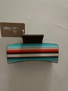 Tipi Western Serape Design Hair Claw NWT